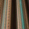brown striped fabric with weave