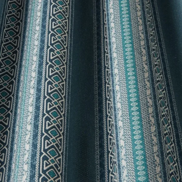 Severino Fabric - Denim by blue striped fabric with weave