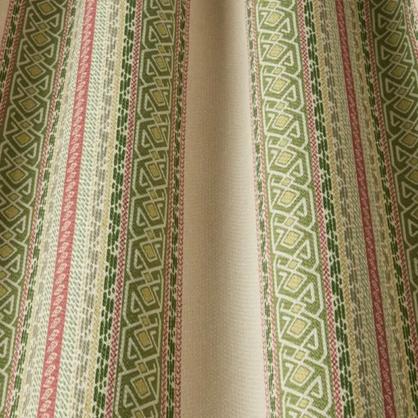 Severino Fabric - Sage by green striped fabric with weave