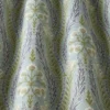 purple botanical fabric with weave