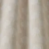 neutral botanical fabric with weave