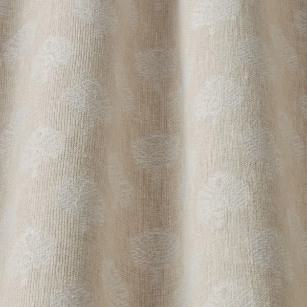 Segoa Fabric - Stone by neutral botanical fabric with weave