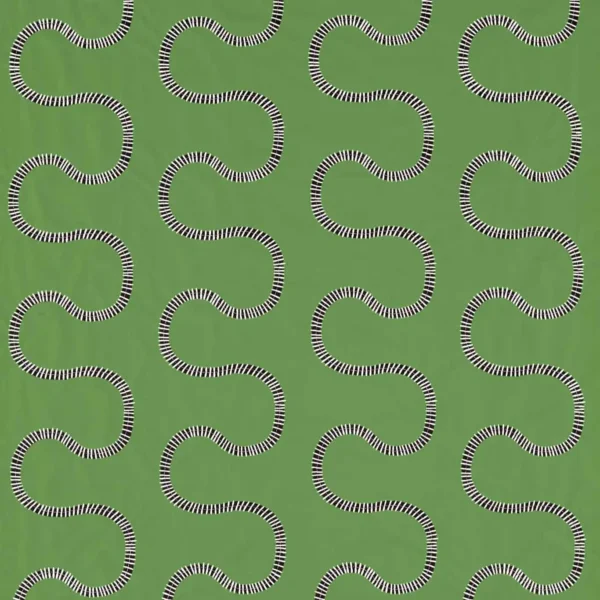 Michi Fabric - Forest / Black Earth / First Light by green striped embroideried fabric from Harlequin