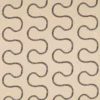 neutral striped embroideried fabric from Harlequin