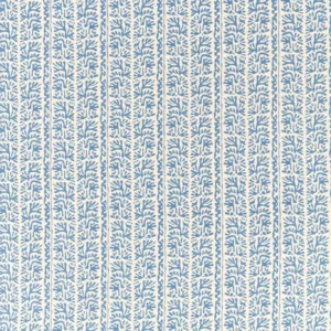 blue botanical embroideried fabric from Harlequin