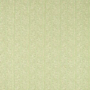 green botanical embroideried fabric from Harlequin