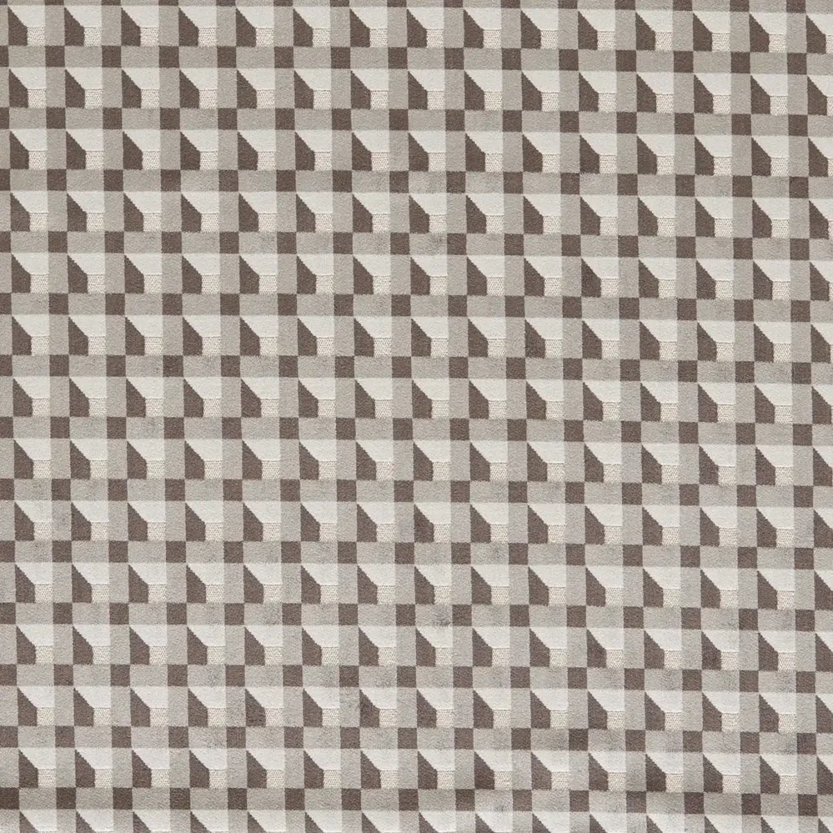 Blocks Fabric - Black Earth / Sketched / Diffused Light by black-grey geometric woven fabric from Harlequin