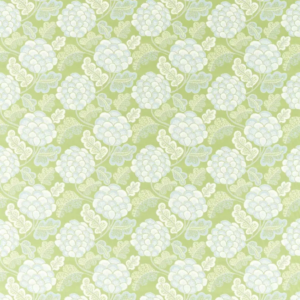 Flourish Fabric - Tree Canopy / Silver Willow / Awakening by green botanical cotton fabric from Harlequin