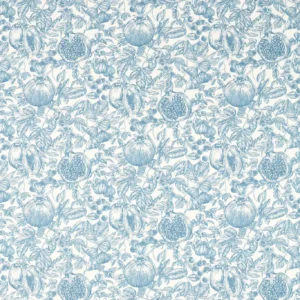blue botanical cotton fabric from Harlequin