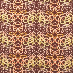 orange animal velvet-chenille fabric from Harlequin