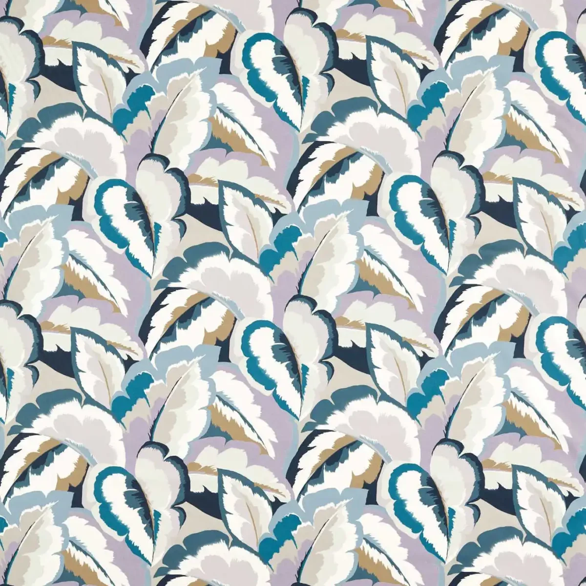 blue botanical cotton fabric from Harlequin