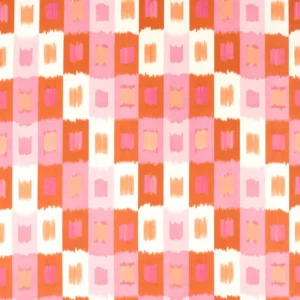 pink geometric cotton fabric from Harlequin