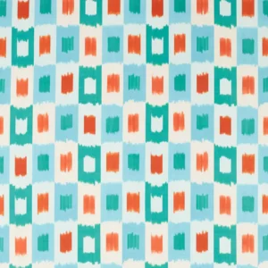 blue geometric cotton fabric from Harlequin