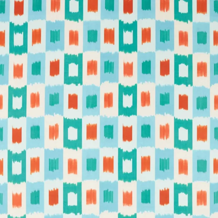 Shiruku Fabric - Harissa / Amazonia / Emerald swatch