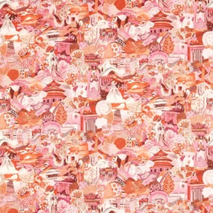 orange traditional cotton fabric from Harlequin