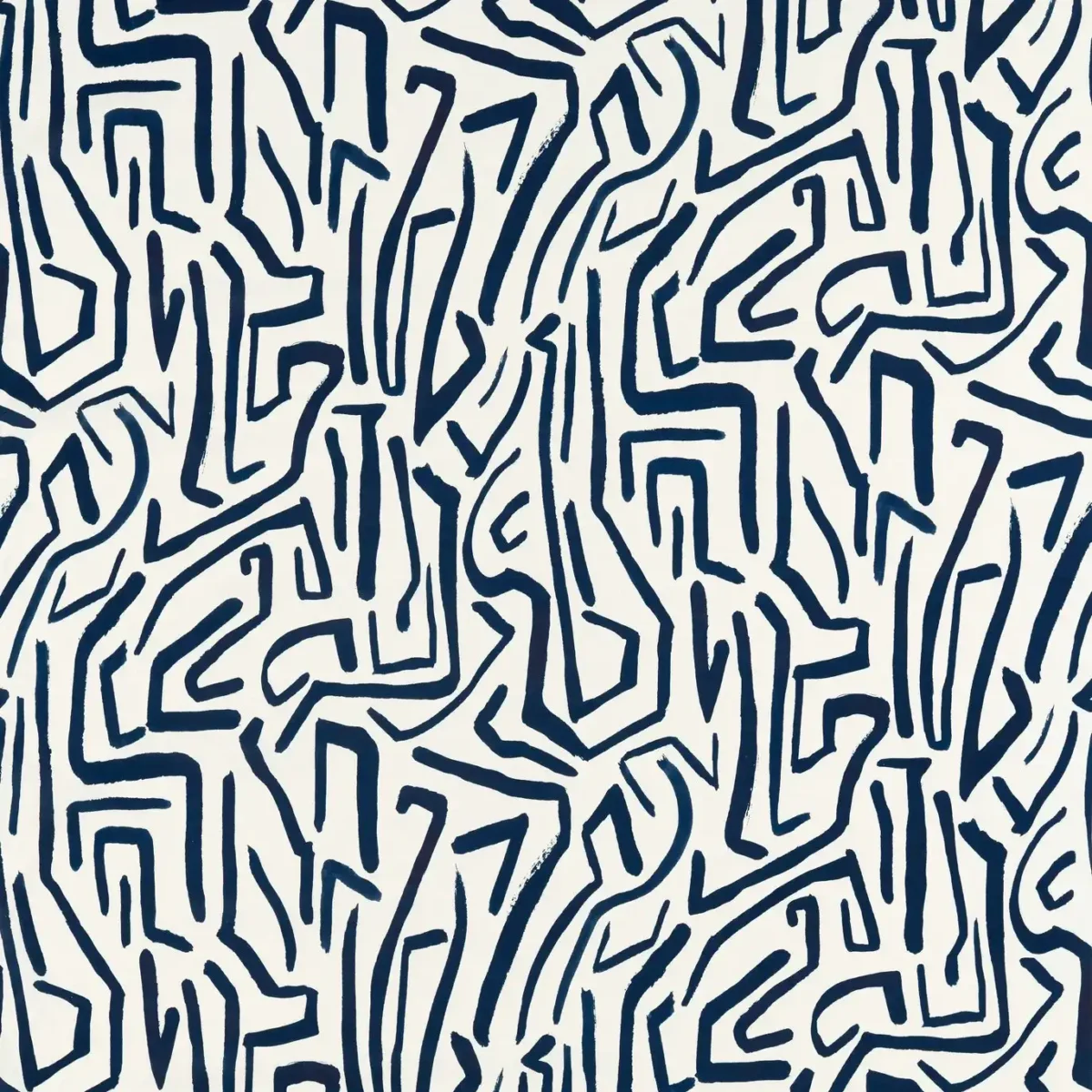 Melodic Fabric - Japanese Ink / Origami by blue misc cotton fabric from Harlequin