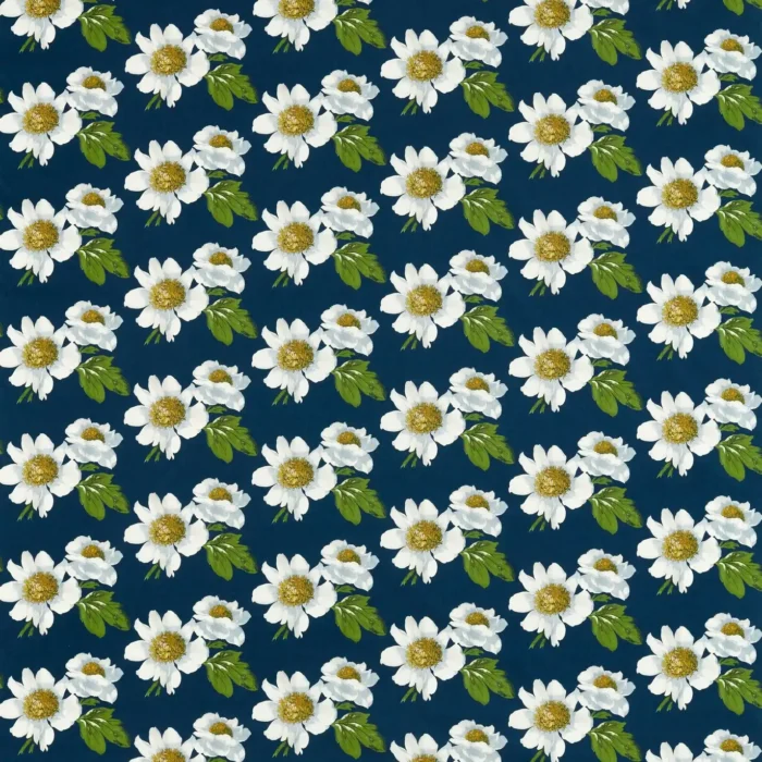 Paeonia Fabric - Azurite / Meadow / Nectar swatch