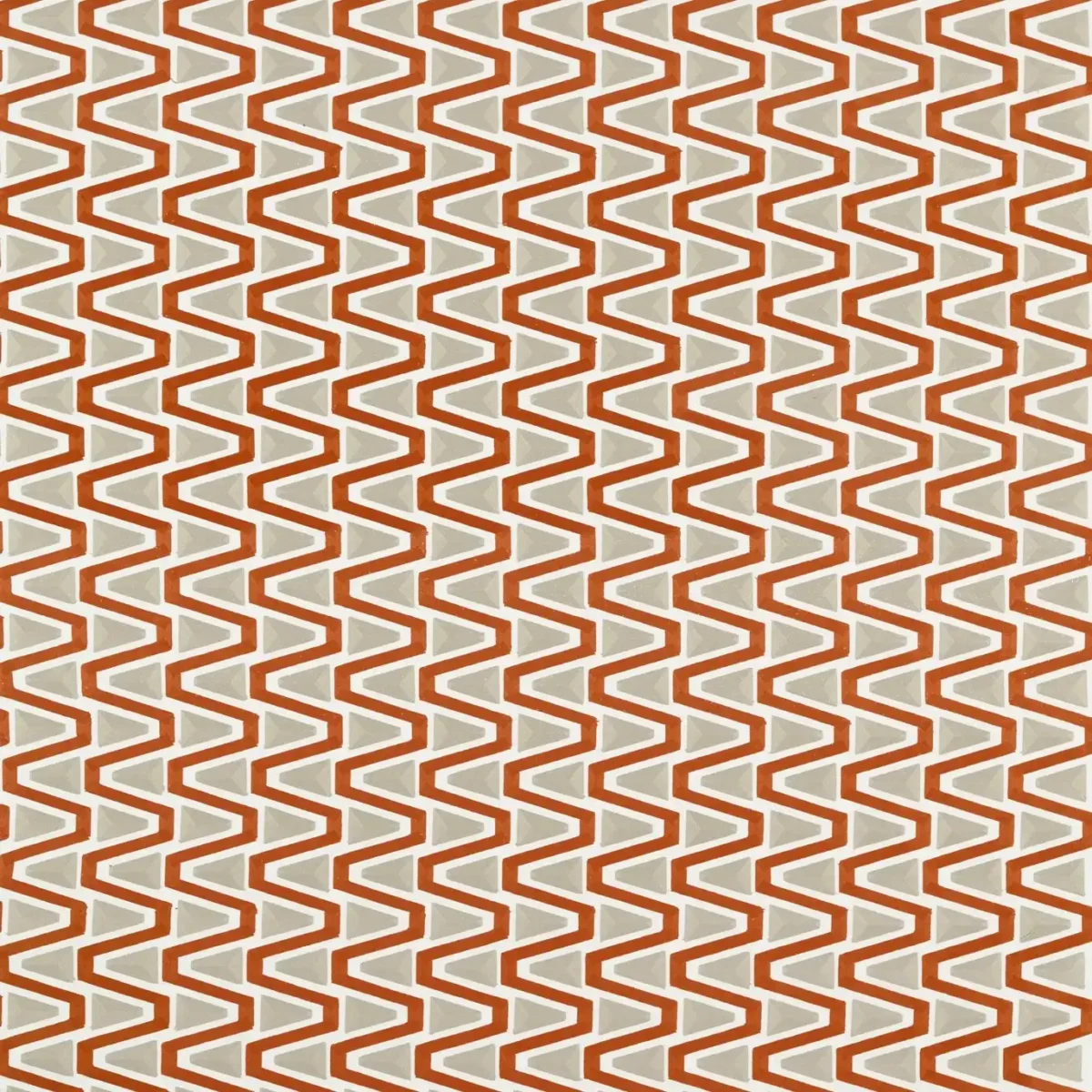 orange geometric cotton fabric from Harlequin