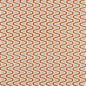orange geometric cotton fabric from Harlequin