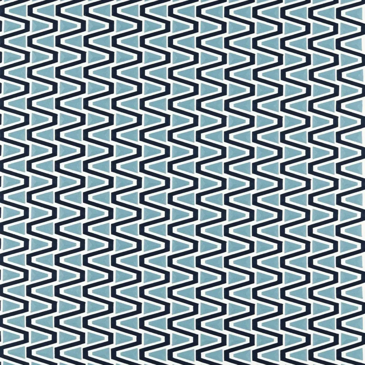 blue geometric cotton fabric from Harlequin