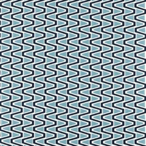 blue geometric cotton fabric from Harlequin