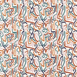 multicolour misc embroideried fabric from Harlequin