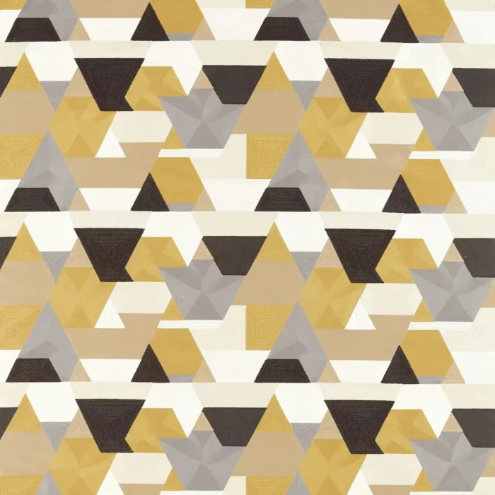 Popova Fabric - Dijon / Incense / Origami / Sketched swatch