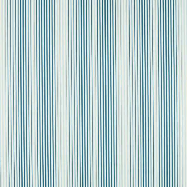 Calla Fabric - Sky / First Light by blue striped silk-satin fabric from Harlequin
