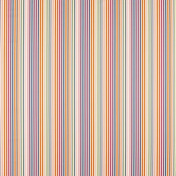 Calla Fabric - Pomegranate / Clementine / Peony / Blueberry by multicolour striped silk-satin fabric from Harlequin