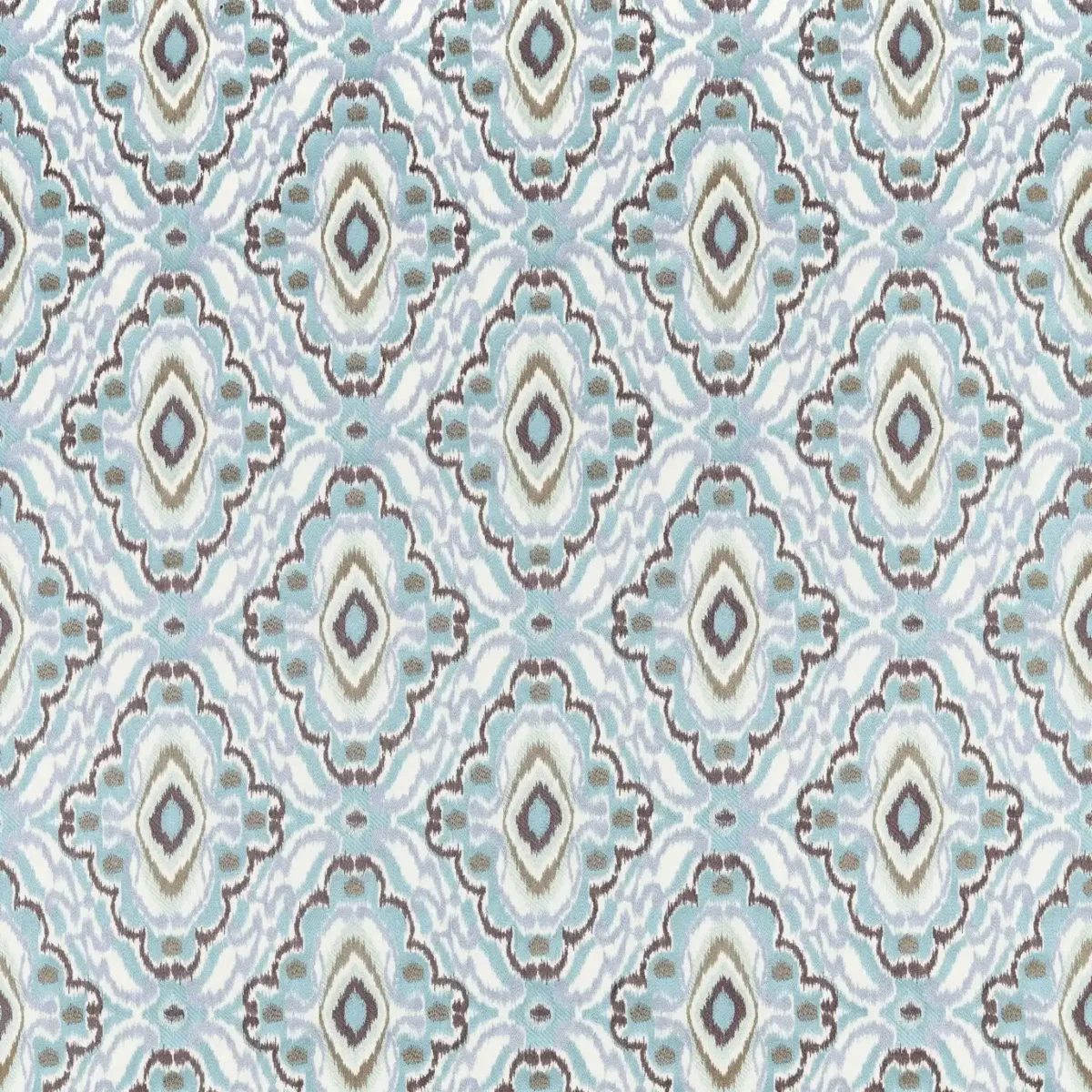 blue traditional embroideried fabric from Harlequin