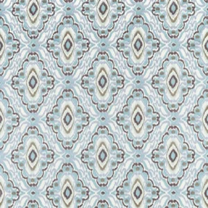 blue traditional embroideried fabric from Harlequin