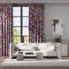 multi coloured swiggle curtains