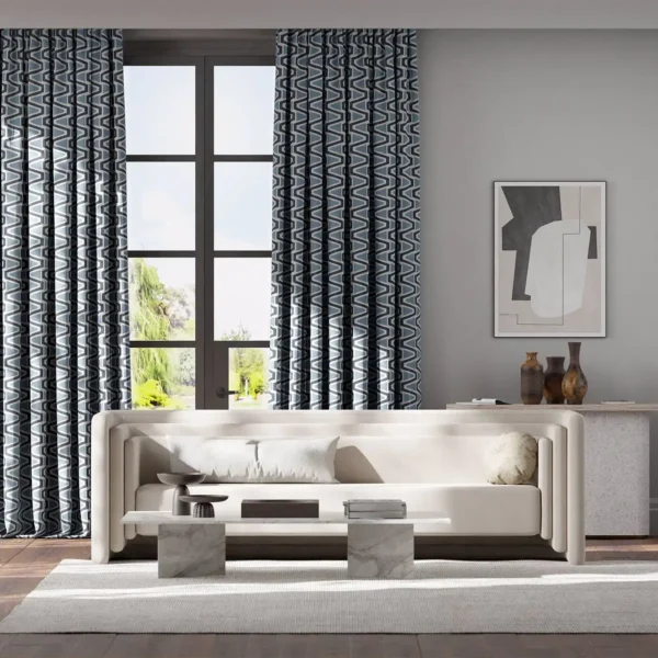 Perception Fabric - Brazillian Rosewood / Shiitake / New Begginings by blue zig zag curtains