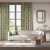light green ikat geometric curtains