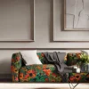 multi coloured flower design sofa