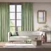 green stripe curtains