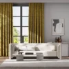 yellow ascent fabric curtains