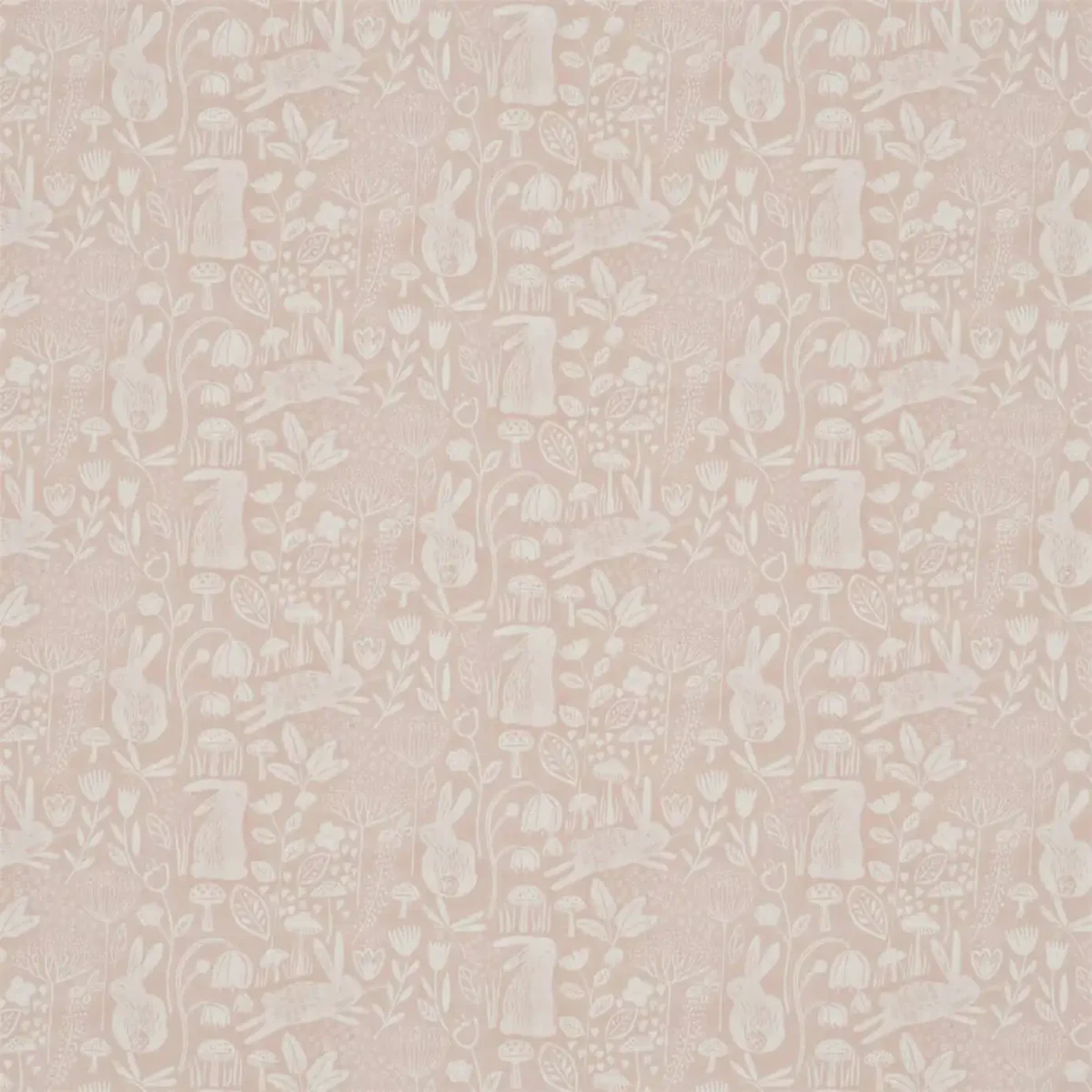 Into the Meadow Fabric - Powder by pink animal printed fabric from Harlequin