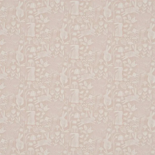 Into the Meadow Fabric - Powder by pink animal printed fabric from Harlequin