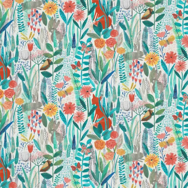multicolour botanical cotton fabric from Harlequin