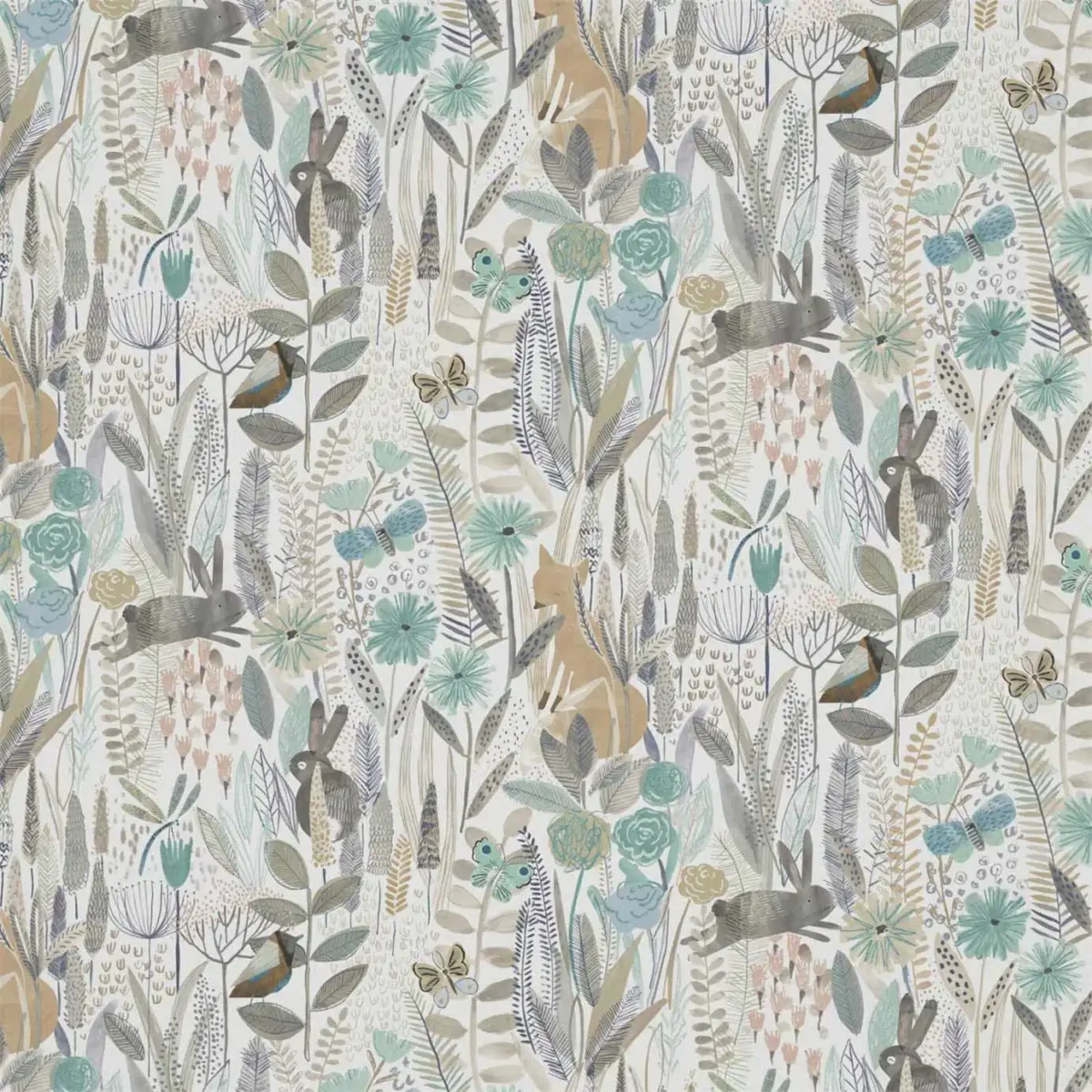 black-grey children's cotton fabric from Harlequin