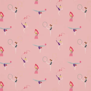 pink children's cotton fabric from Harlequin