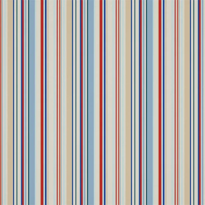 Rush Fabric - Strawberry / Cornflower / Neutral swatch