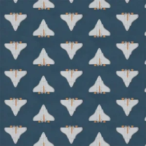 blue children's printed fabric from Harlequin