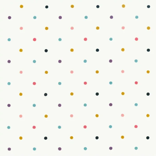 Bon Bon Fabric - Raspberry / Grape / Sunflower / Blueberry by multicolour children's misc fabric from Harlequin