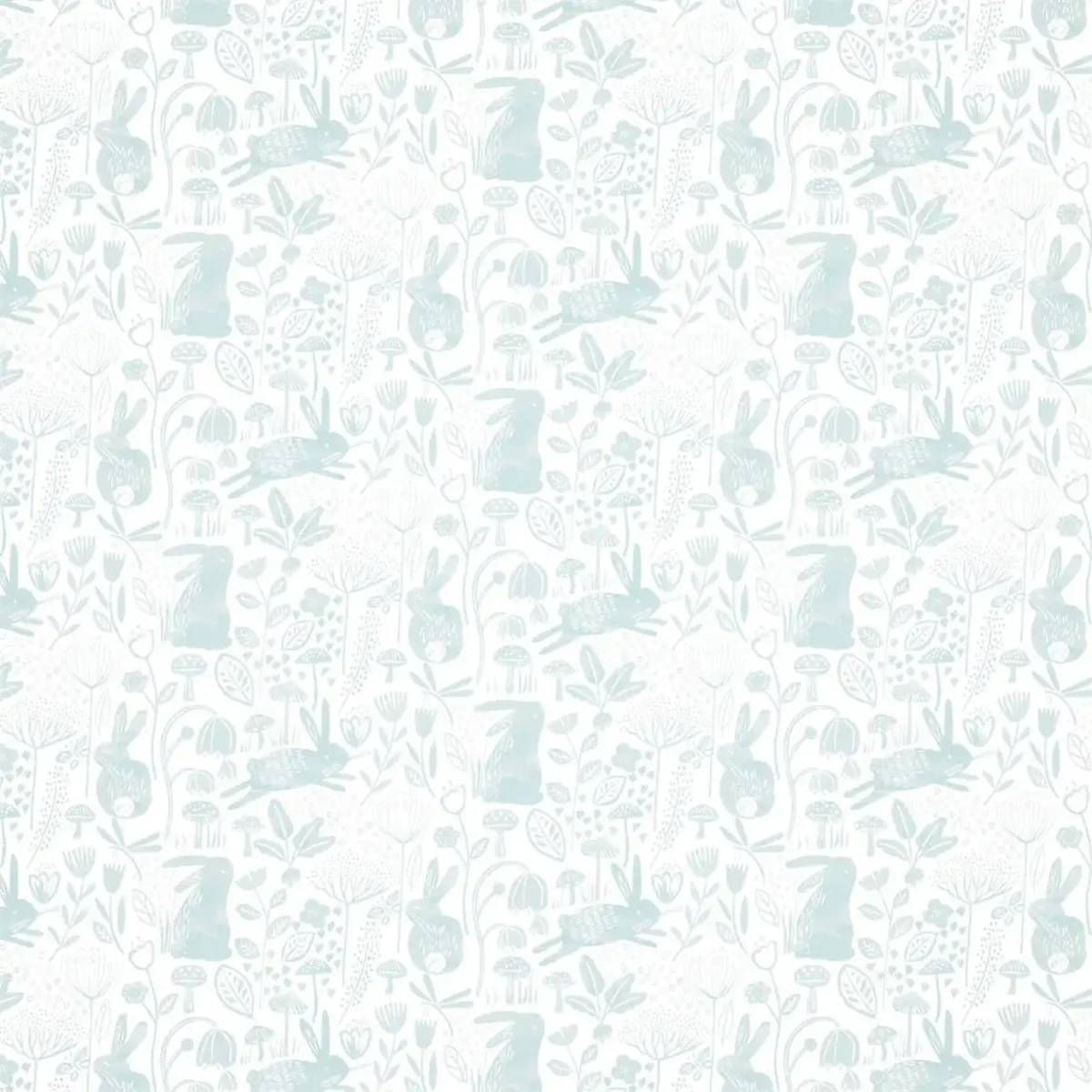 Into the Meadow Wallpaper - Duck Egg by blue animal wallpaper from harlequin