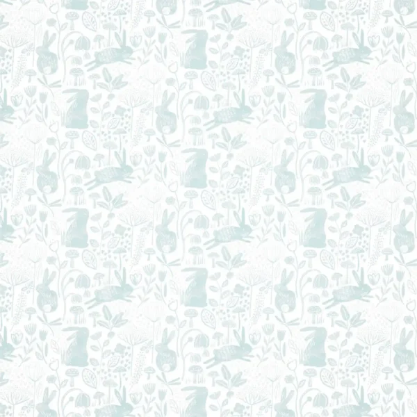 Into the Meadow Wallpaper - Duck Egg by blue animal wallpaper from harlequin