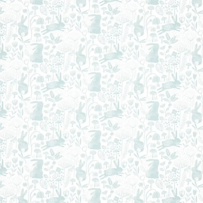 Into the Meadow Wallpaper - Duck Egg swatch