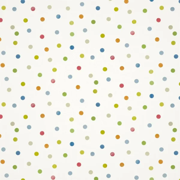 Bon Bon Wallpaper - Sky / Gecko / Ochre by multicolour children's wallpaper from harlequin
