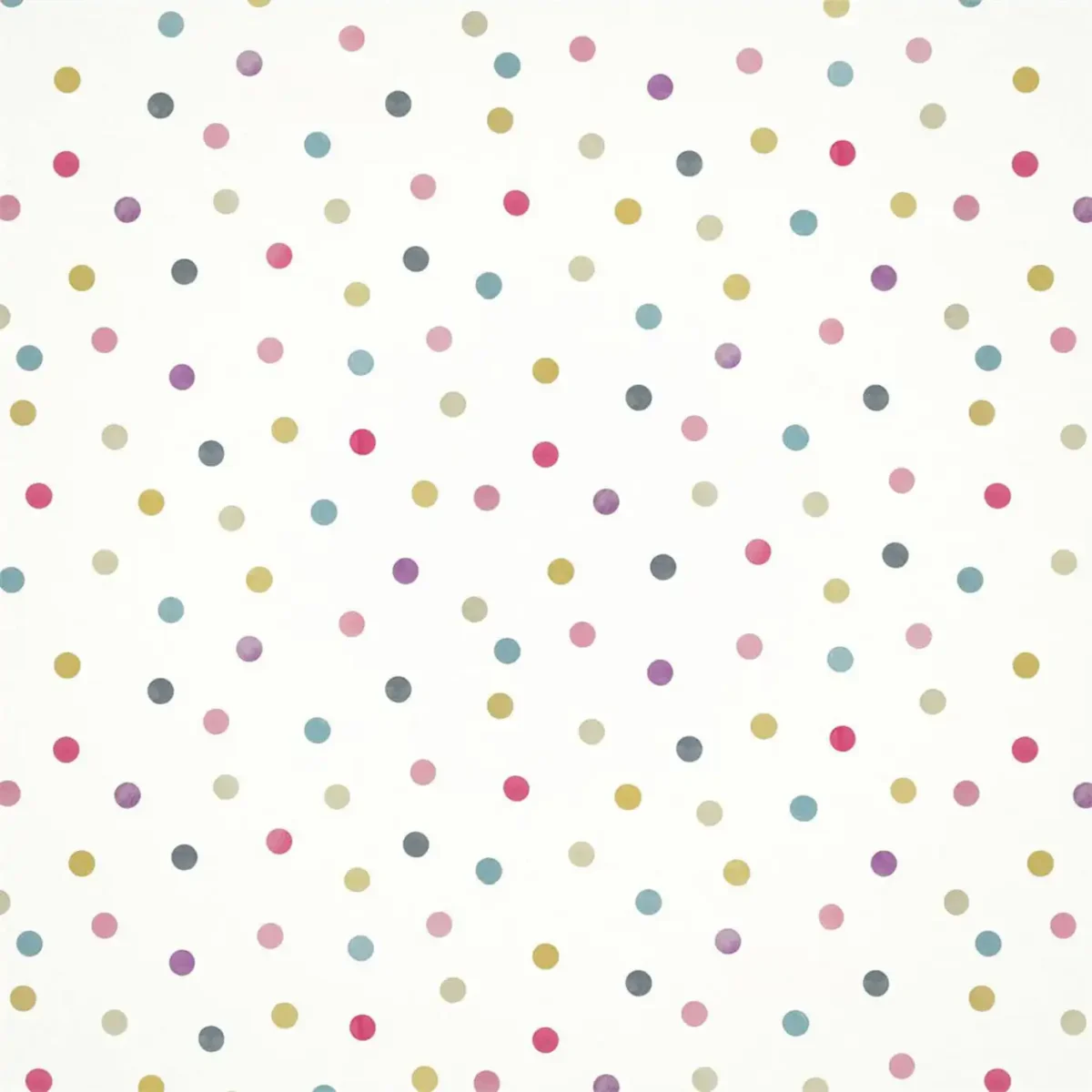 Bon Bon Wallpaper - Raspberry / Grape / Blossom by multicolour children's wallpaper from harlequin